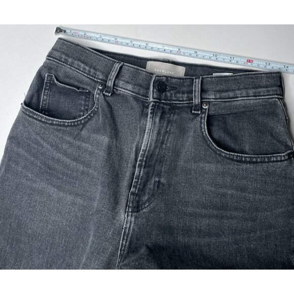 Everlane Women’s Ankle Jeans Black High Waist Straight 28 - Picture 8 of 8